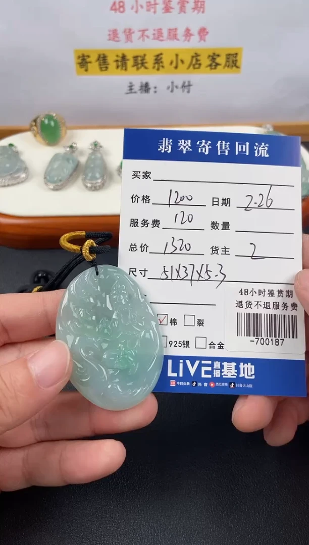 【闪购商品】翡翠颈饰未镶嵌多人-700187