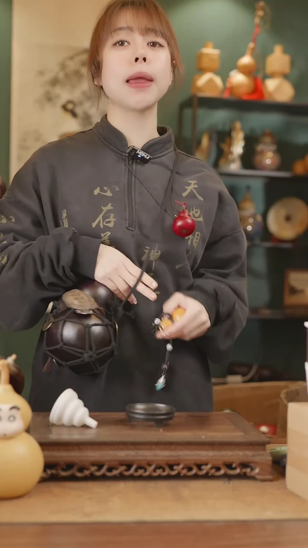 【闪购商品】138号精品天然大漆工艺防渗内胆酒葫芦~