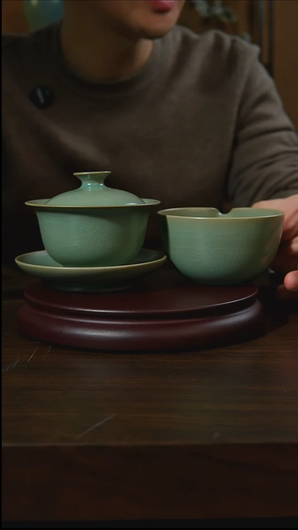 杯子瓷用****4汝州原产地原矿仿古老釉q