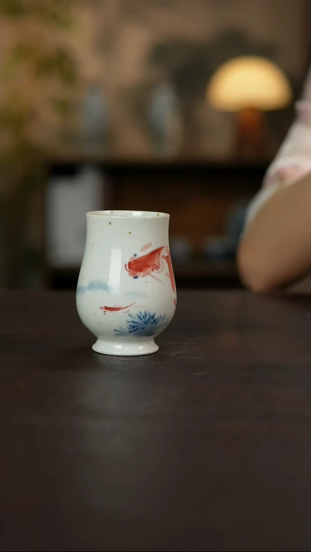 杯景德镇陶瓷杯碗柴烧多人