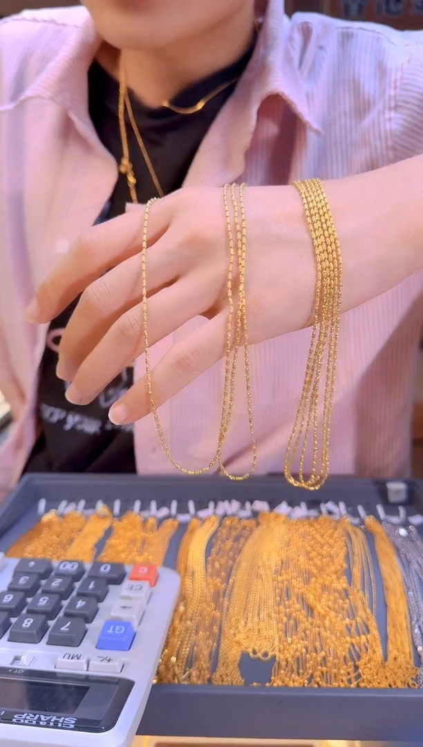 钻石桶珠链42cm 2.81g（多样性发货）