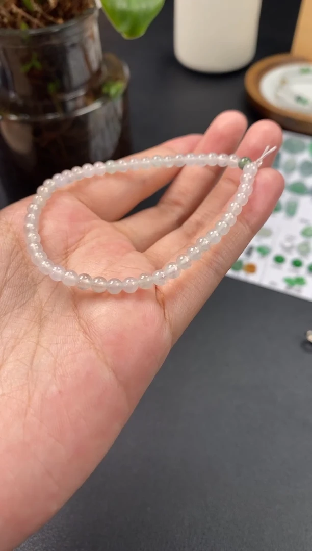 翡翠未镶嵌颈饰翡翠冰种手串