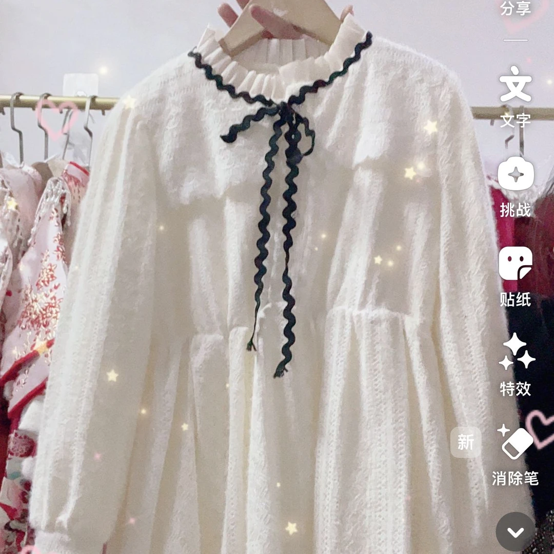 时尚小香风白色蕾丝裙