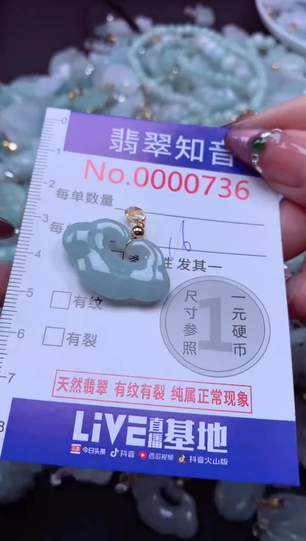 吊坠(不含链)未镶嵌翡翠736