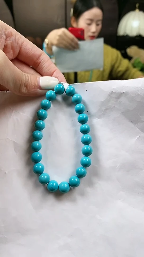 未镶嵌绿松石手串8mm+