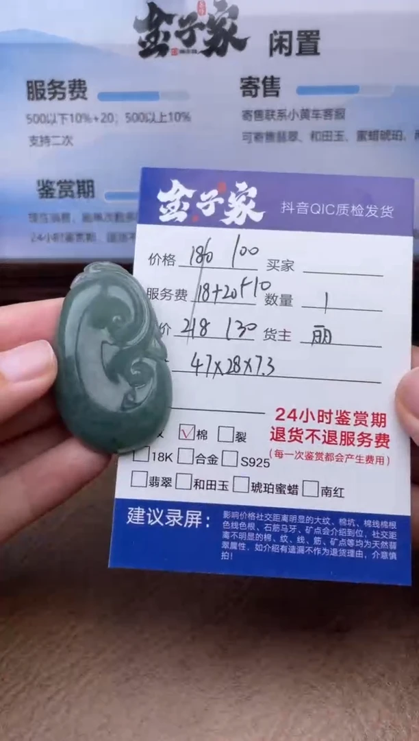 翡翠未镶嵌颈饰510730608