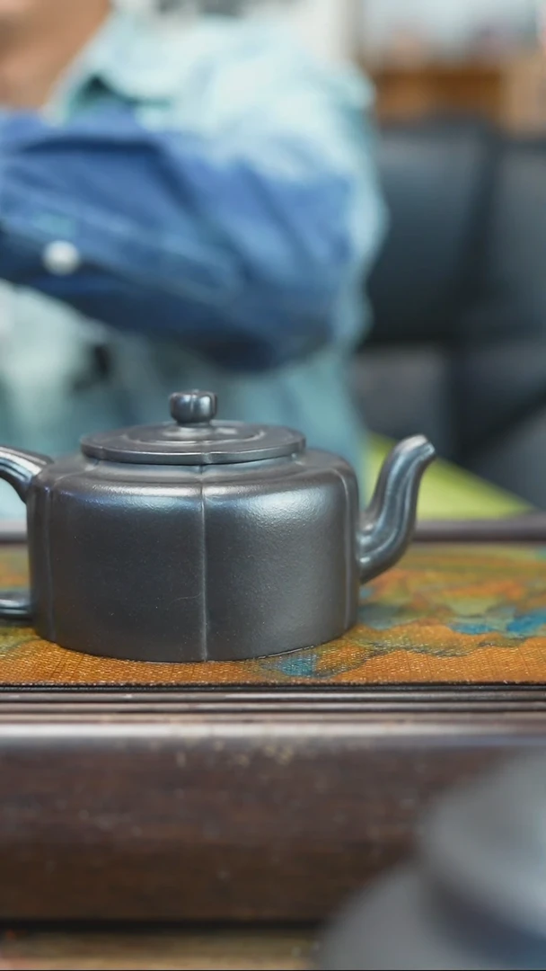 【闪购商品】紫砂茶杯2.13 玄铁石黄 周盘壶