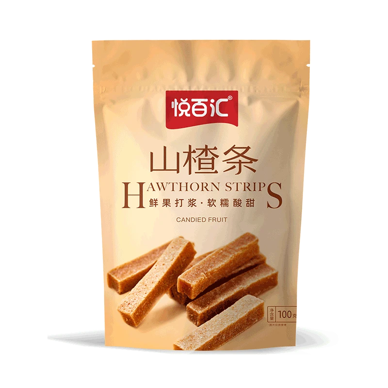 悦百汇山楂条100g酸甜优质果干制品甄选网红办公开味零食