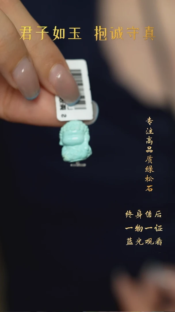 绿松石未镶嵌B58（多样性发一件）雕刻件