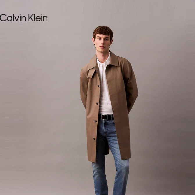 CK Jeans25春夏新款男士休闲通勤浅蓝色洗水修身牛仔裤4RB747G