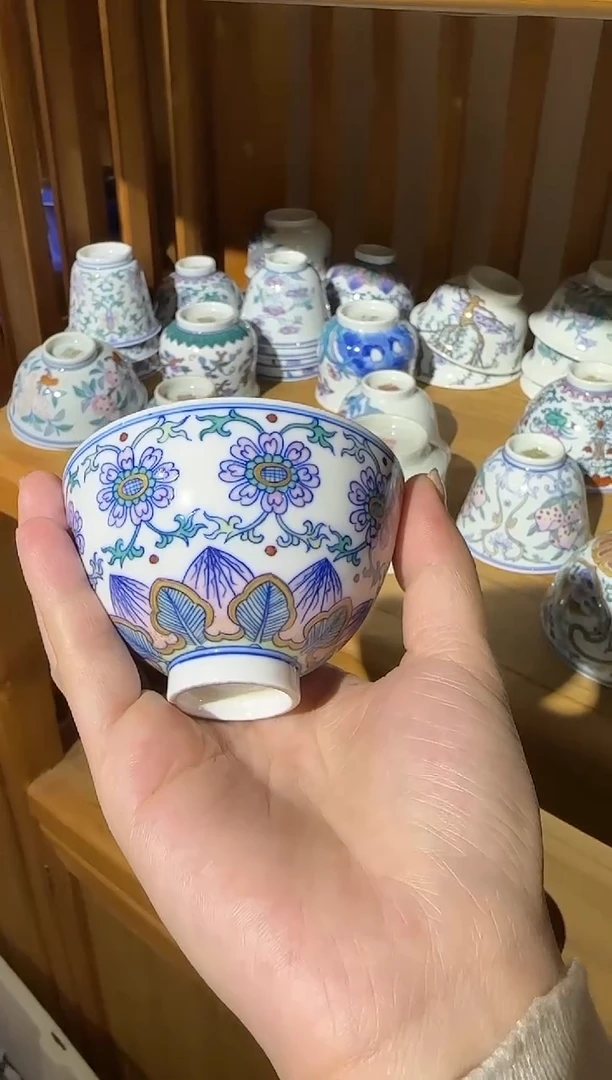 瓷片景德镇瓷器茶器茶杯