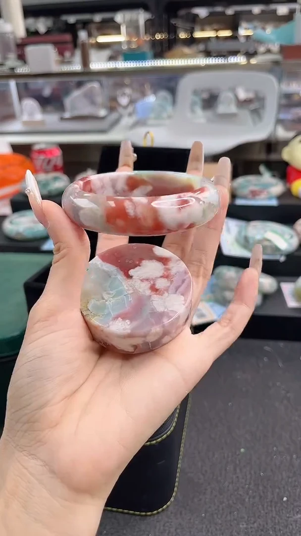 未镶嵌手镯石英质玉瑾圈口（赠品镯心）