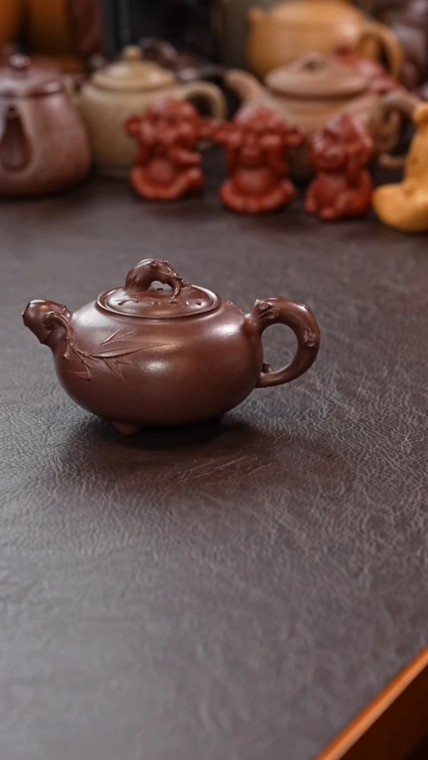 茶壶紫砂G***草宜兴原矿高端紫砂