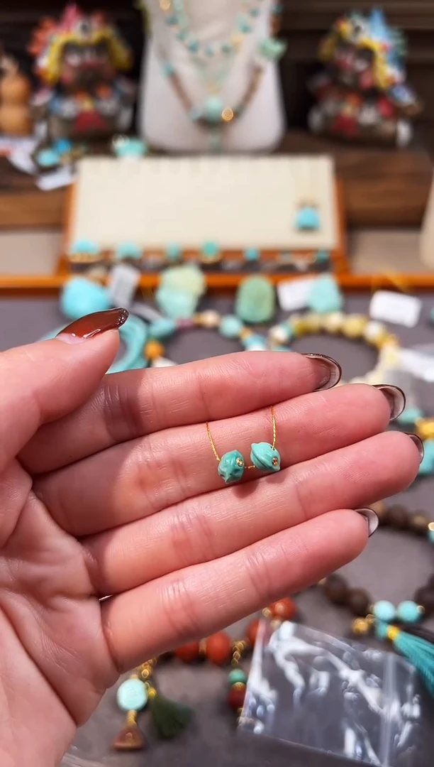 未镶嵌绿松石配饰百香籽