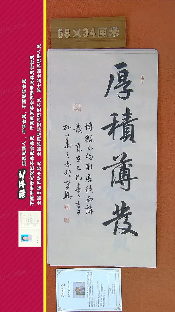 【闪购商品】书法240a孙华之书法作品