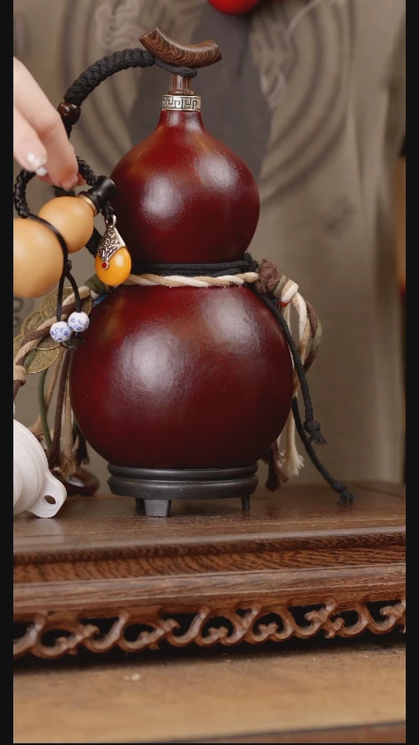 326号精品天然大漆酒葫芦一物一拍~/