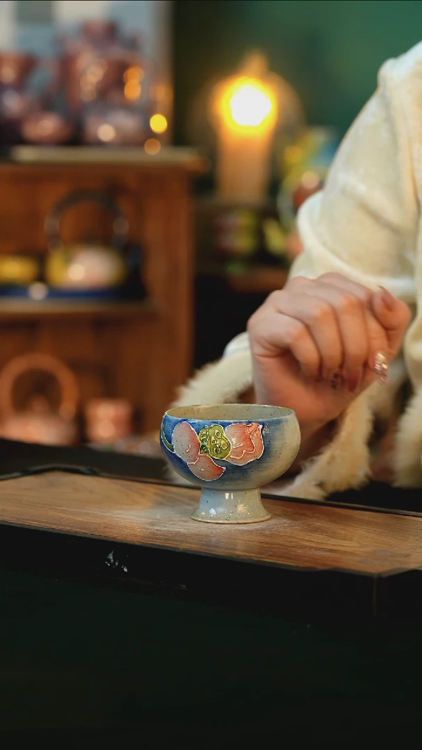 【闪购商品】杯手绘心瓷陶瓷浮力