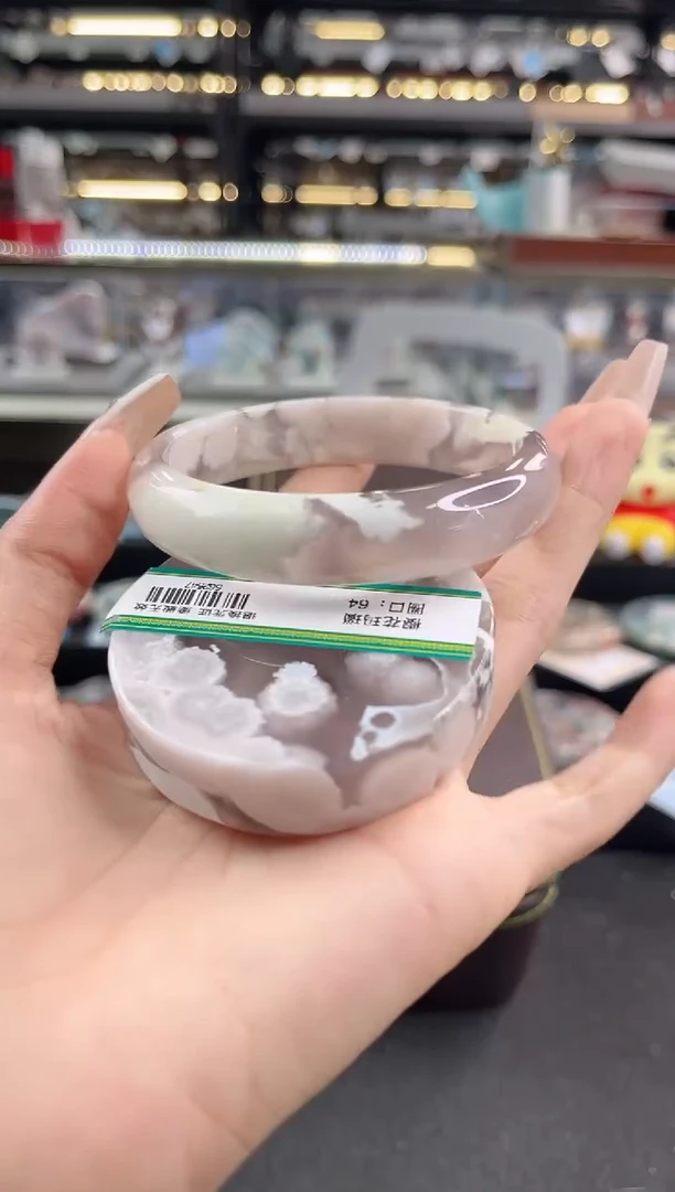 未镶嵌手镯石英质玉63圈口（赠品镯心）662547
