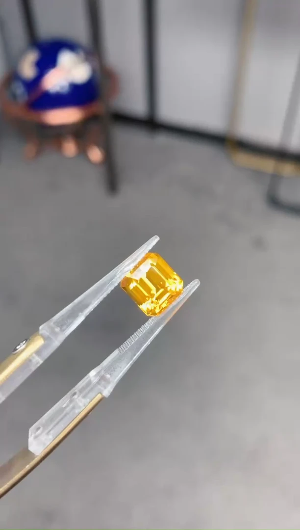 裸石彩色蓝宝石5ct 黄色蓝宝石