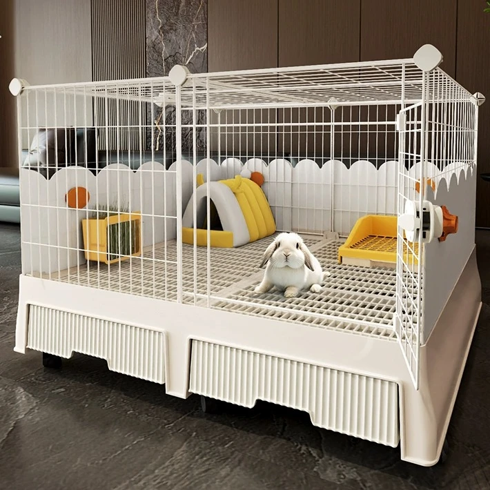 兔笼子防喷尿养兔子专用特大号宠物别墅家用室内荷兰猪兔窝大空间