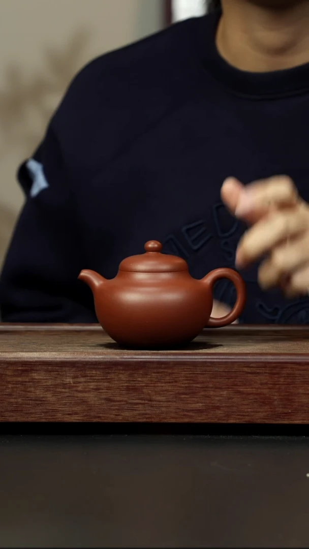 紫砂茶壶底槽清 柿圆 兴炽堂