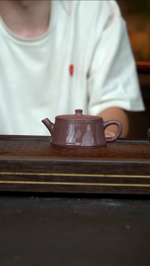 茶壶紫砂  XL     全砂天青泥     云柱       140cc