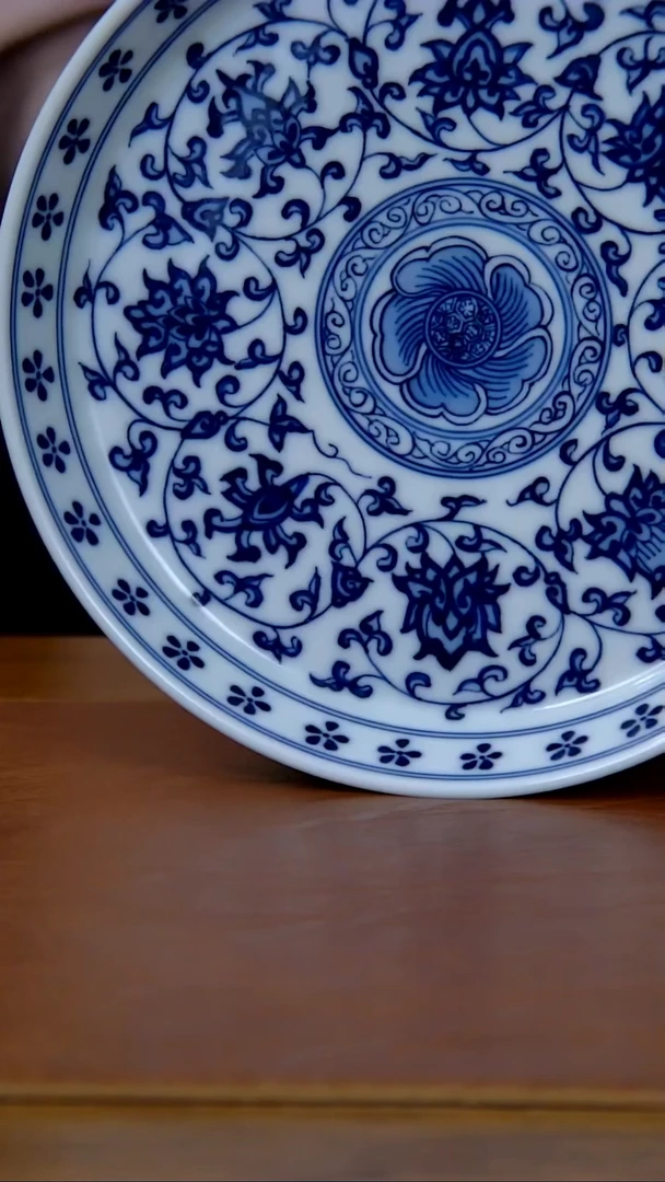 【闪购商品】陶瓷缠枝莲壶承