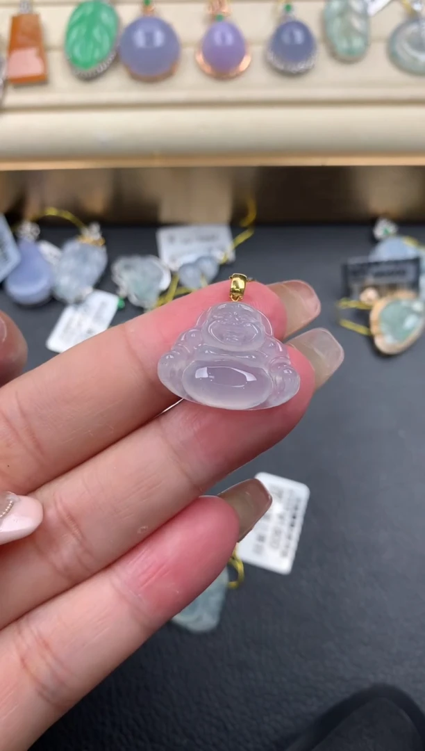 【闪购商品】翡翠颈饰18K金镶嵌Q139      