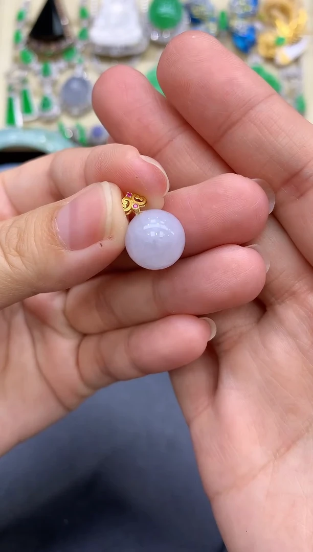 颈饰18K金镶嵌翡翠8-中国好珍宝