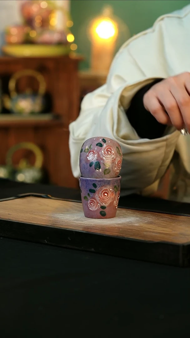 【闪购商品】杯手绘心瓷陶瓷浮力