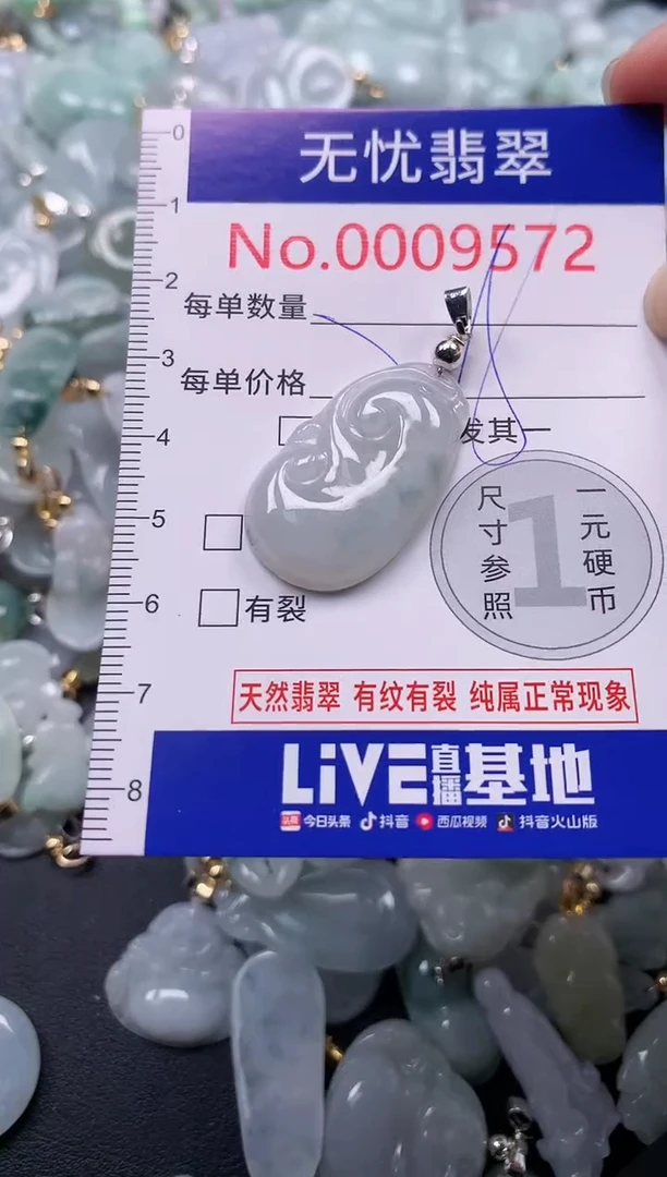 吊坠(不含链)未镶嵌翡翠9572