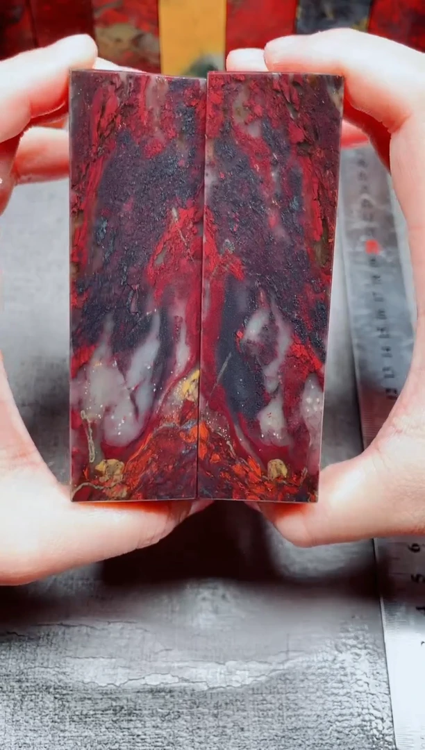 玉桂林鸡血玉素章3.0左右对章17