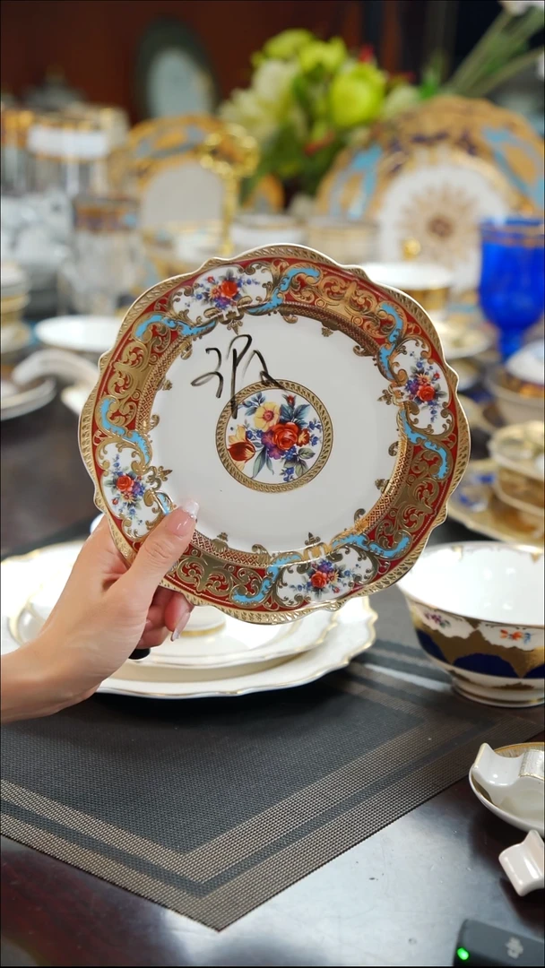 瓷片8英寸骨碟1个