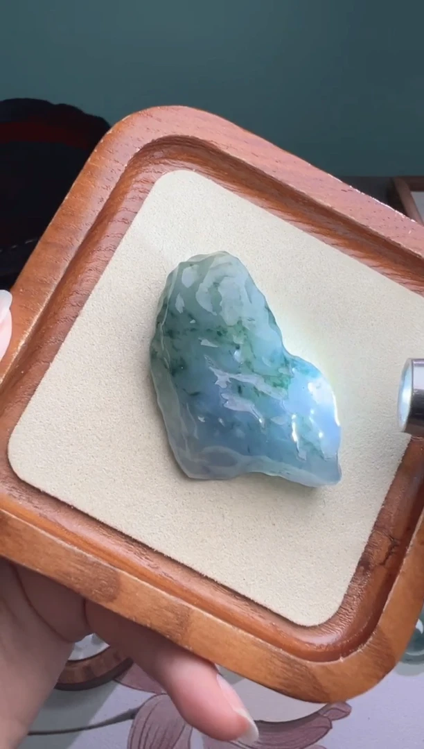 未镶嵌定制翡翠冰蓝紫料