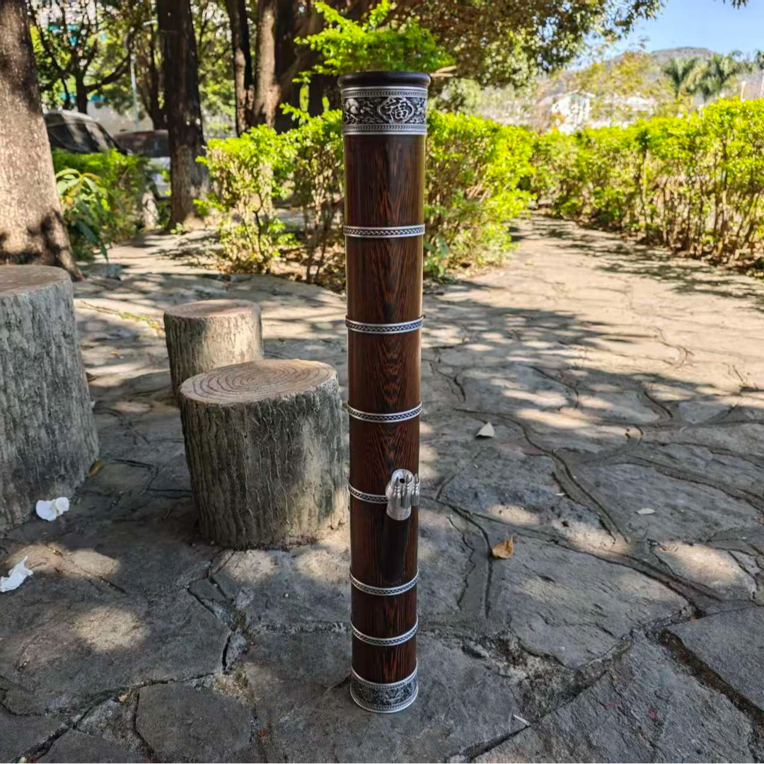 【鸡翅木中号】（高68/内口径6.5外口径8）水烟筒