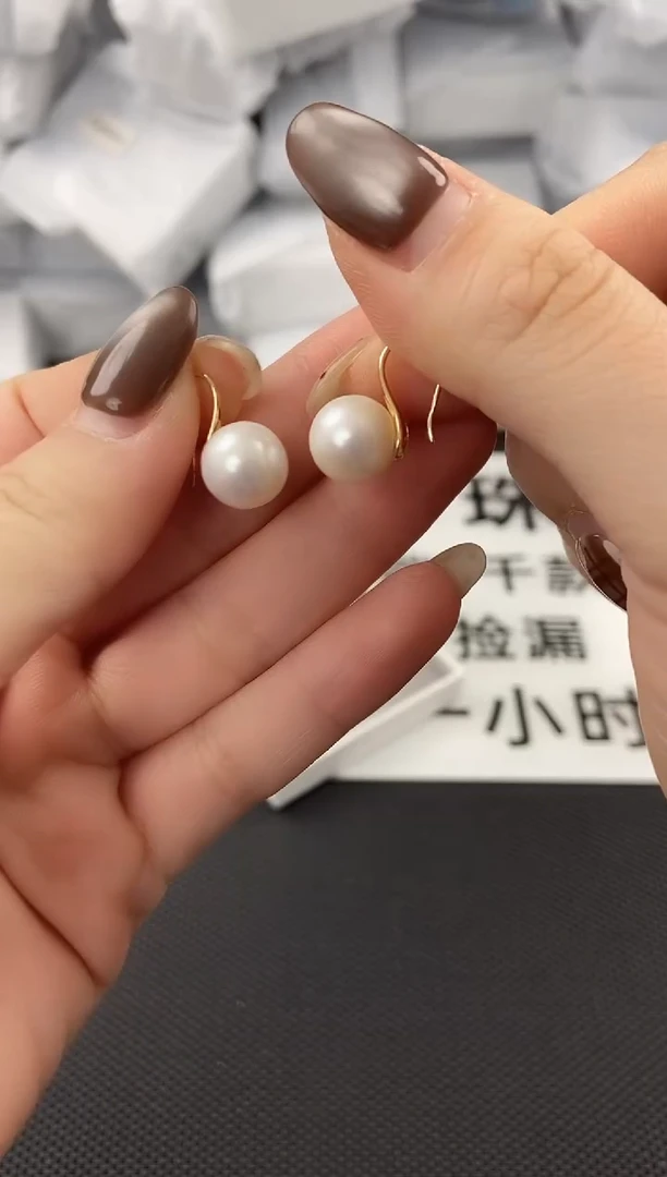 未镶嵌耳饰淡水珍珠ed1033