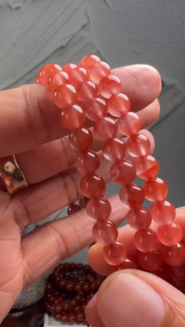 手串未镶嵌南红玛瑙南红玛瑙（默认微瑕）