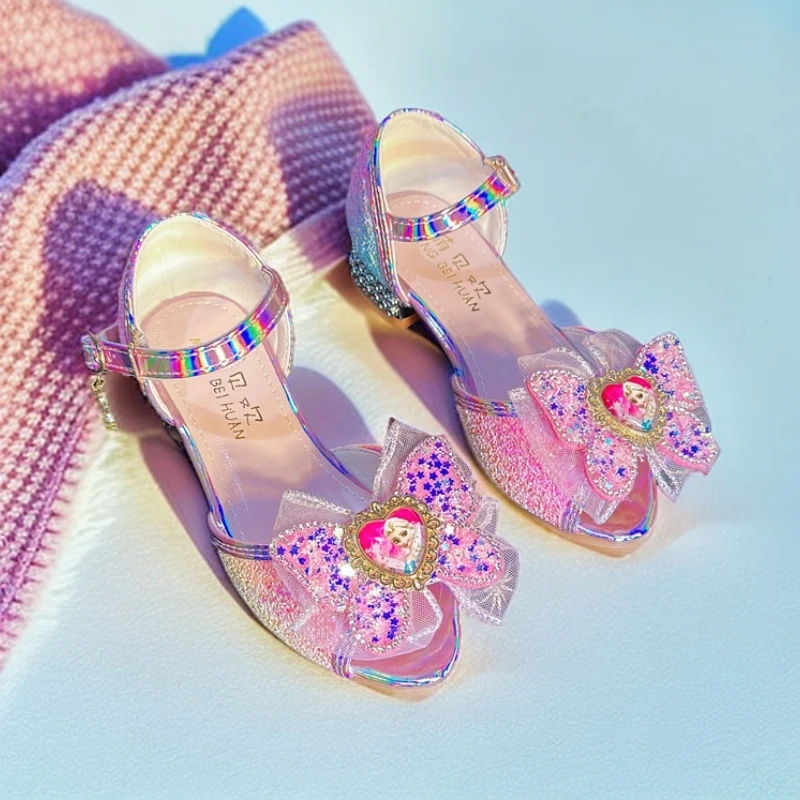 新款凉鞋夏季女童爱莎公主宝宝软底高跟防滑小女孩女童凉鞋时尚