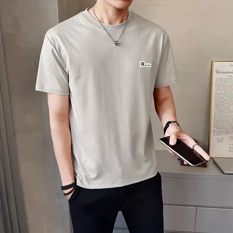 2025新款男士圆领休闲宽松百搭T恤