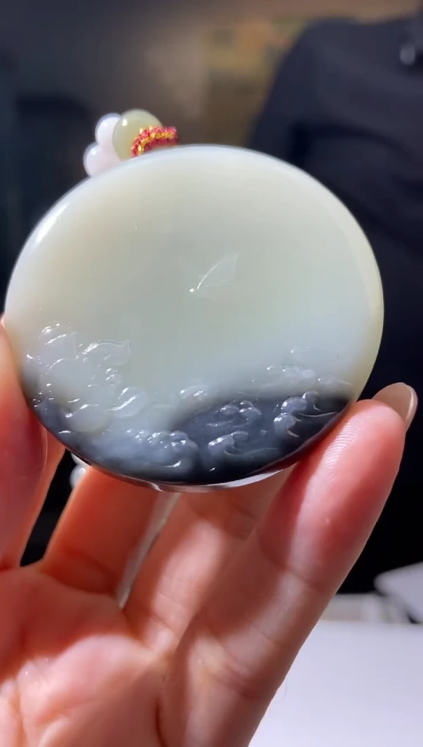 和田玉未镶嵌挂件314058