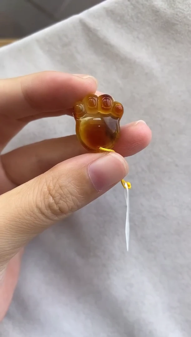 裸石琥珀未镶嵌10928121-手机坠