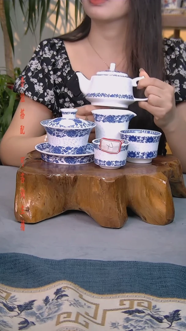 简装家用款8件套 白瓷陶瓷茶具