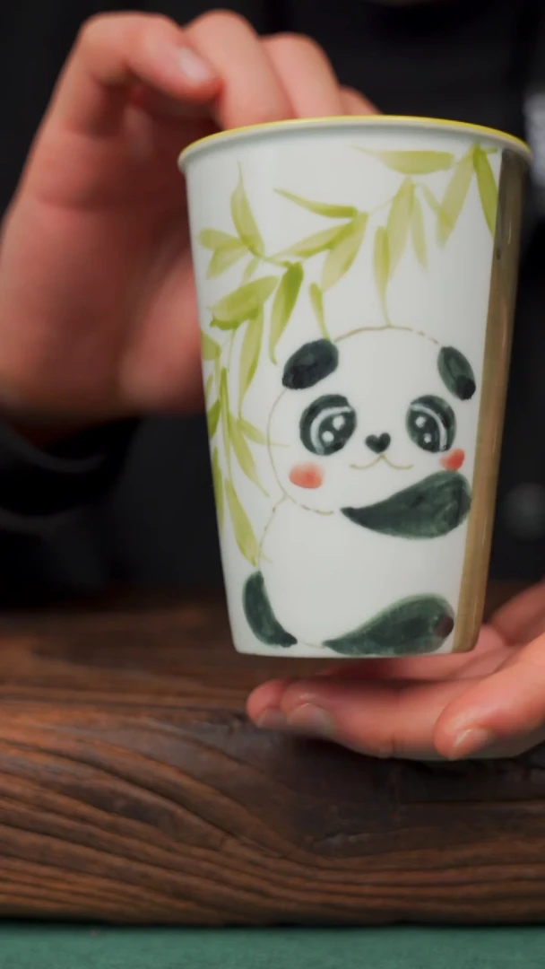 【闪购商品】瓷片59寻一缕瓷香杯釉下手工手绘瓷器