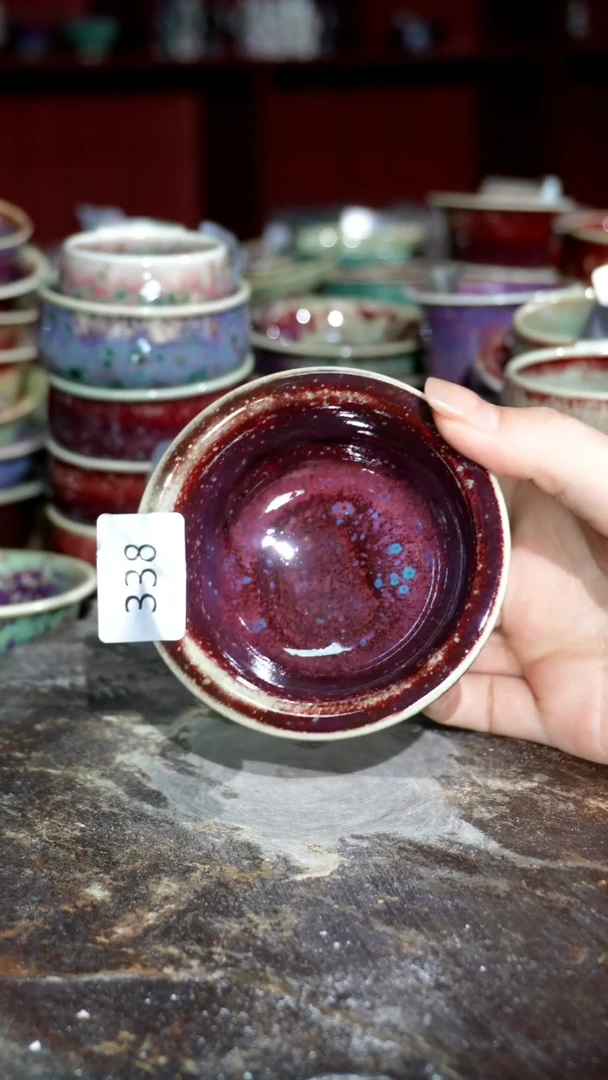 摆件精品窑变钧瓷茶器