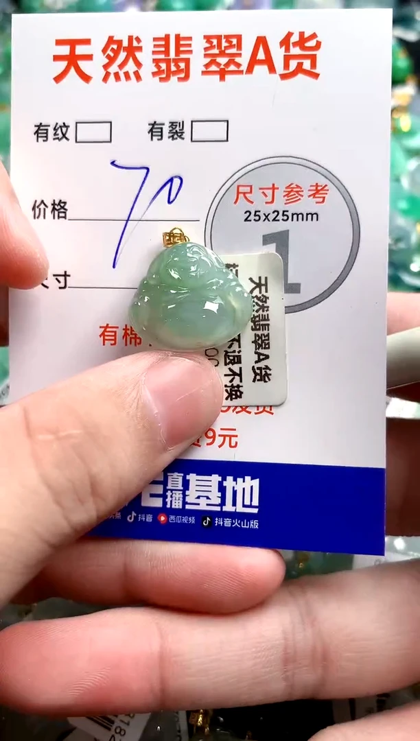 翡翠18K金镶嵌颈饰13007477