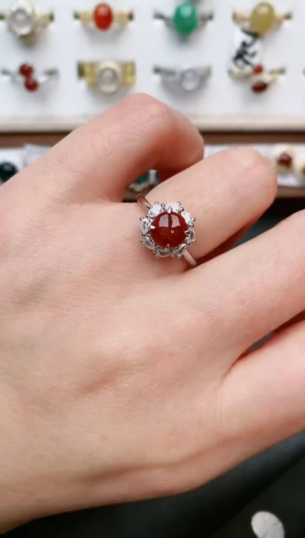 【闪购商品】翡翠戒指银S925镶嵌.....