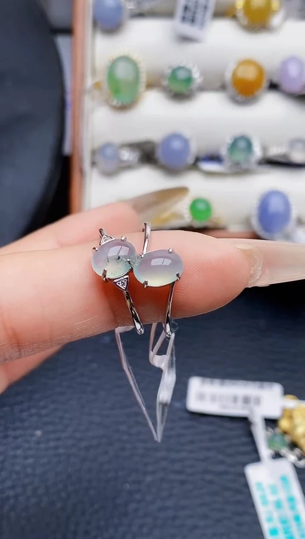 银S925镶嵌戒指翡翠4499