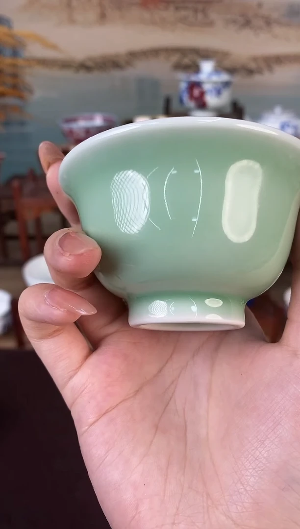 高温釉下景德镇手工手绘茶器3