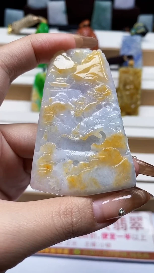 颈饰未镶嵌翡翠翡翠A货