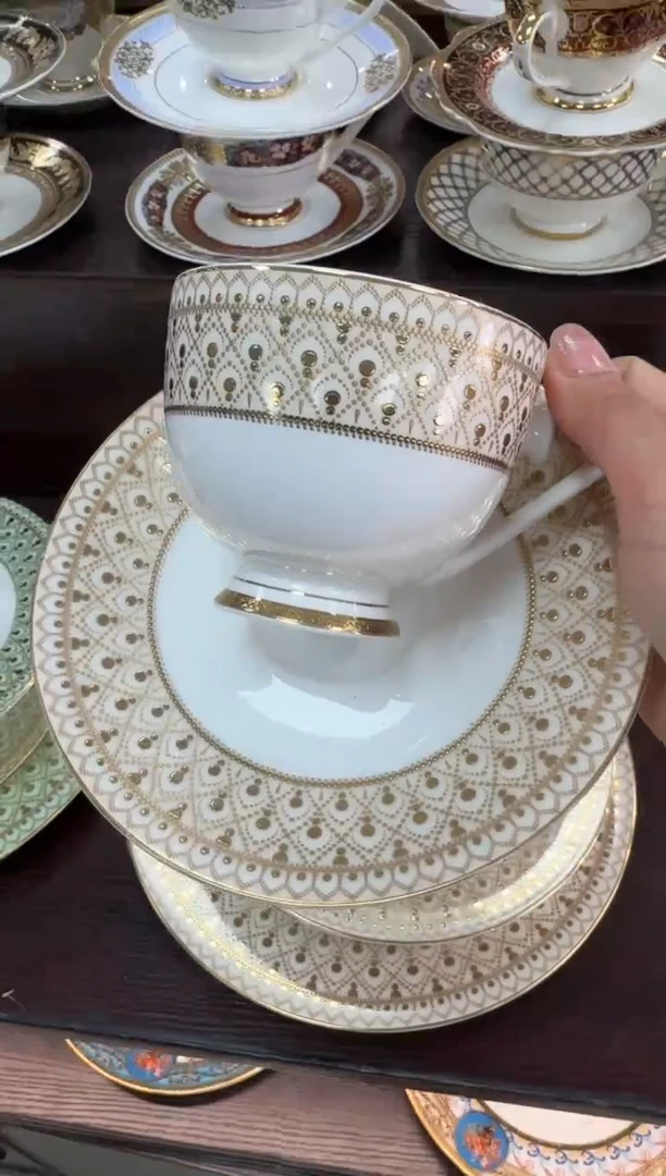 【闪购商品】瓷片200毫升杯碟福利款